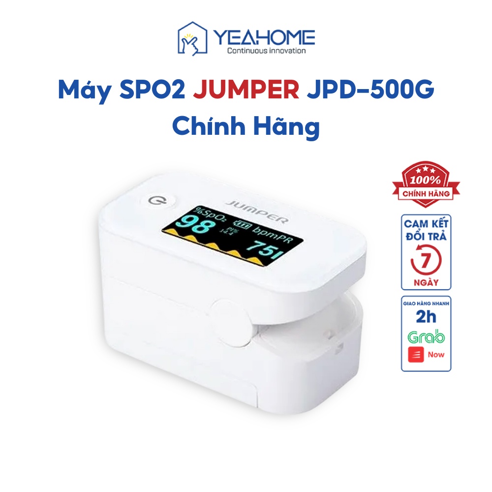 Máy SPO2 Đo Nồng Độ Oxy Máu Jumper JPD500G OLED Chính Hãng, Chứng Nhận FDA Hoa Kỳ - Yeahome Care