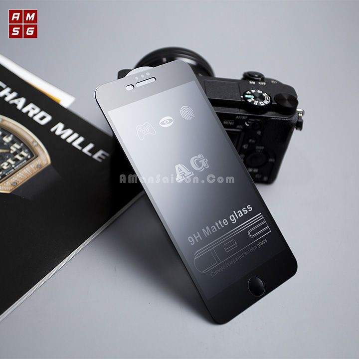 kính cường lực chống vân tay iphone 14 pro max 13 promax 12 11 se 7 8 6 6s plus x xs xsmax full màn nhám AG [CVT]