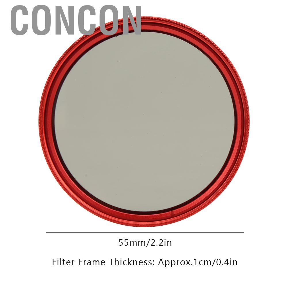 CONCON FOTGA 55MM ND Lens Filter Preventing Overexposure for SLR Mirrorless Camera