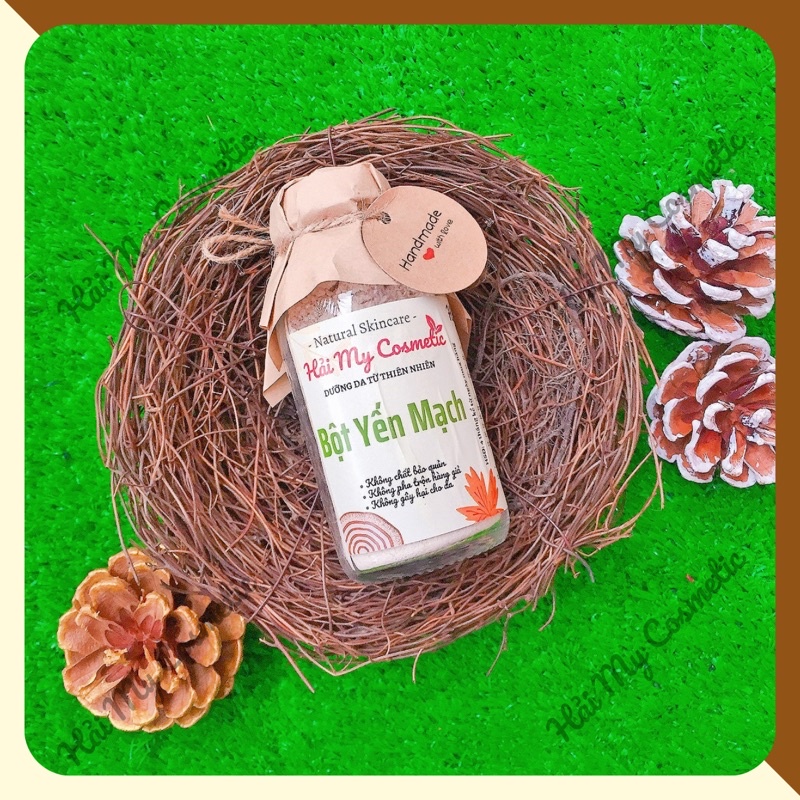 Bột Yến Mạch Nguyên Chất 100% - Bột thiên nhiên handmade - Dưỡng trắng da, tẩy tb chết nhẹ, ngừa mụn