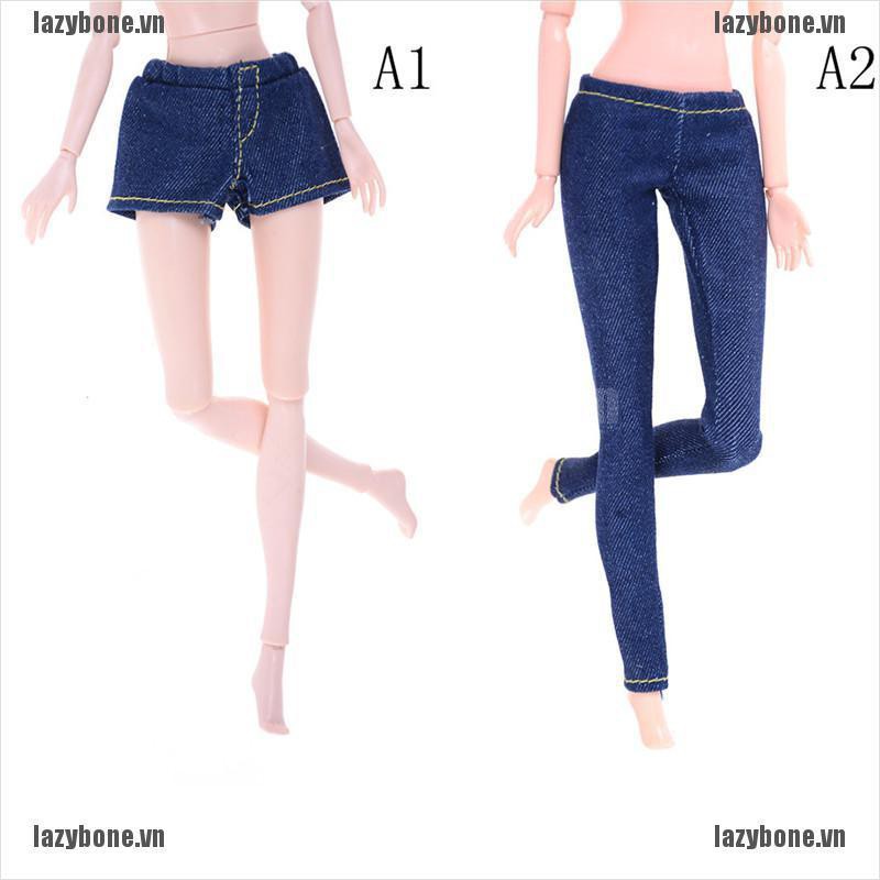 Quần jeans dài/ngắn co dãn cho búp bê Blythe BJD tỷ lệ 1/6