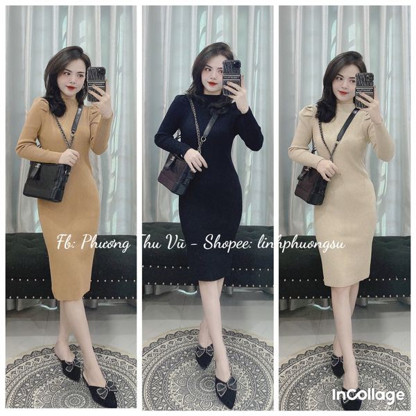 Váy Len Body [HÀNG ĐẸP] Váy Len Body Dáng Dài Nhiều Màu CÓ SẴN - ẢNH THẬT | BigBuy360 - bigbuy360.vn