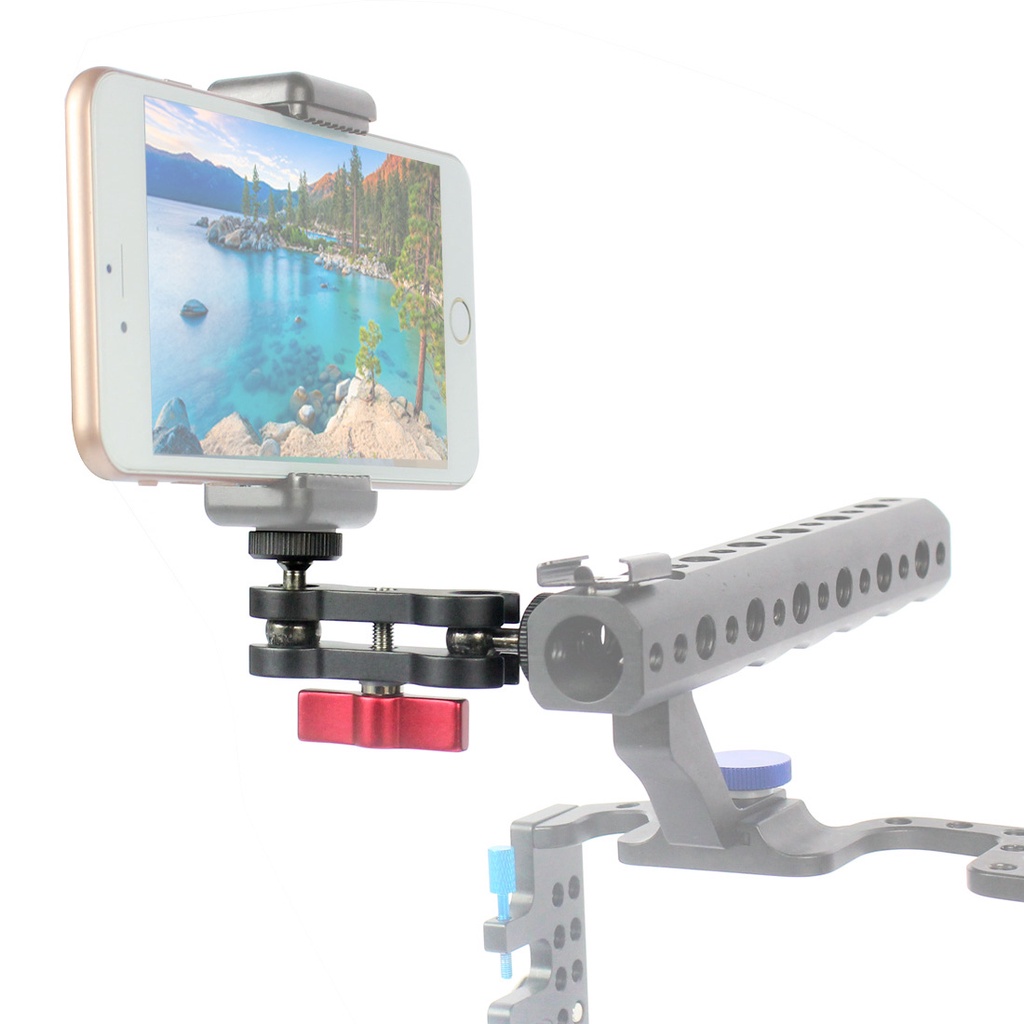 Giá Đỡ Máy Ảnh Đầu Bi Đôi Xoay 360 Độ Đa Năng Chuyển Đổi 1 / 4 "Cho Đèn LED / Màn Hình DSLR
