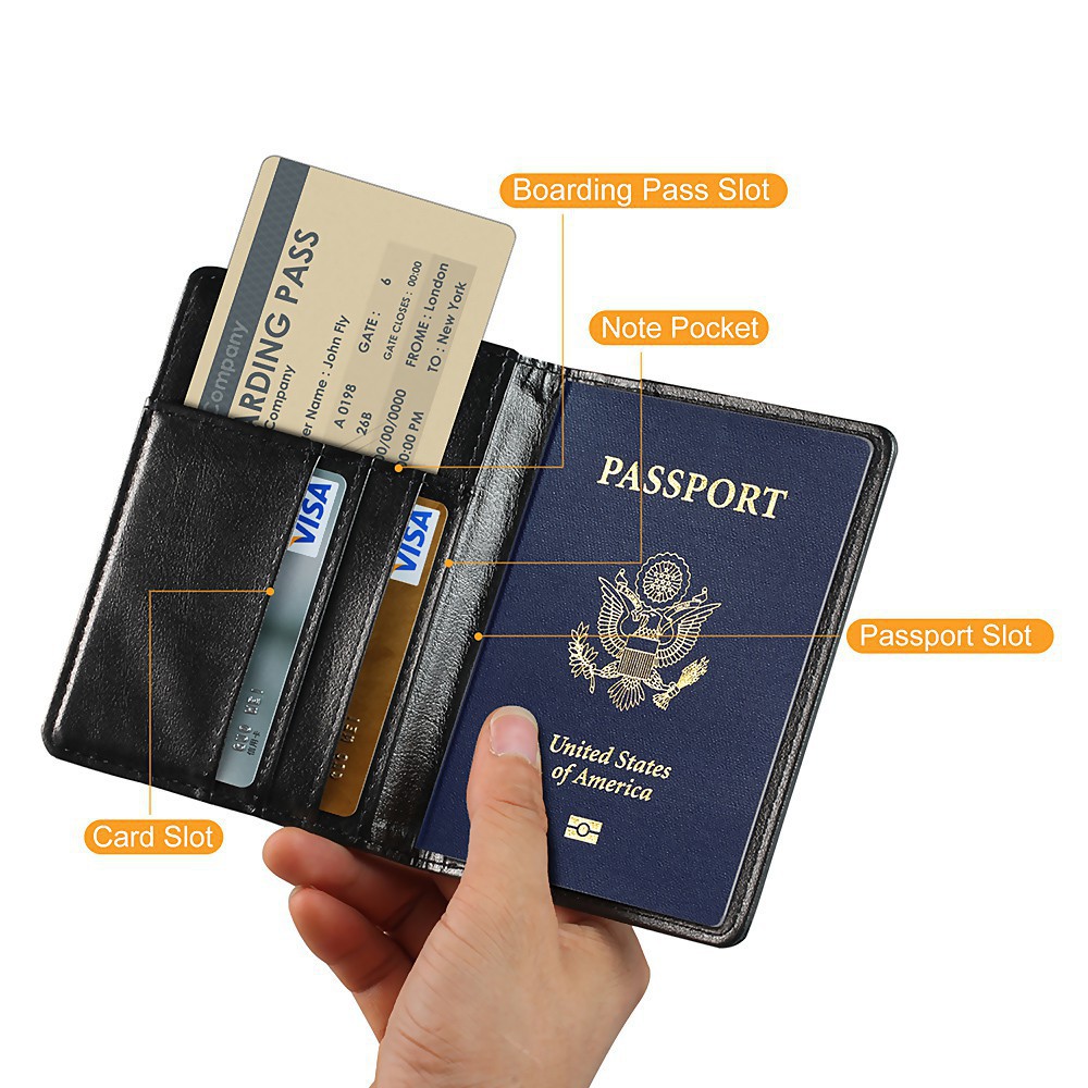 klf-Travel Credit Card Boarding Pass Passport Protective Cover Wallet Holder