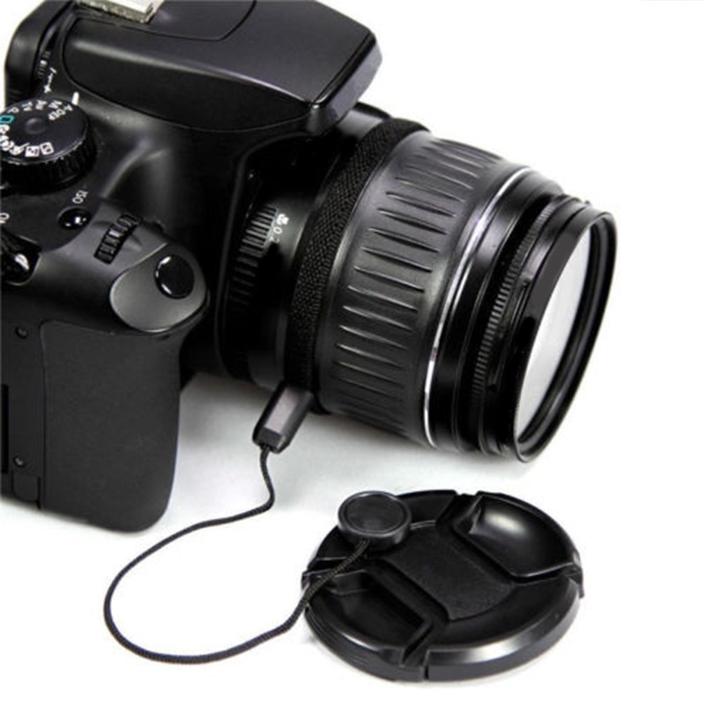 Nắp đậy ống kính máy ảnh Canon Nikon 46/49/52/55/58/62/67/72 mm