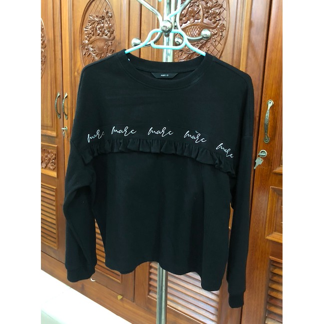 [Thanh Lý] Áo thun đen Marc Fashion dài tay - Size L - New 90%