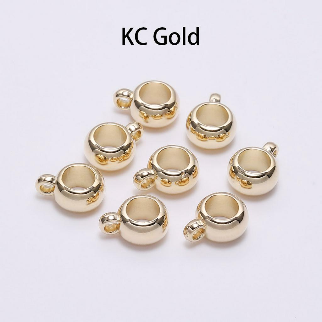 Bộ 50 hạt xâu làm 8mm 10mm CCB hình tròn dùng làm phụ kiện trang sức thủ công