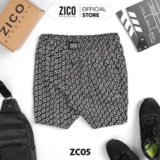 Quần đùi nam ZICO MENSWEAR họa tiết trái táo - Quần đùi nam mặc nhà lưng thun co dãn, vải coton mềm mại, hút mồ hôi-ZC05