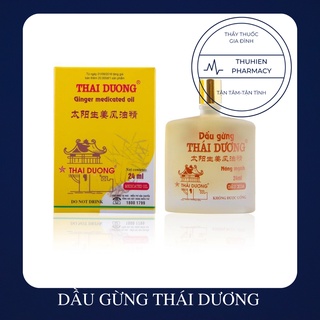 Dầu gừng thái dương - thông kinh, hoạt lạc, giảm đau