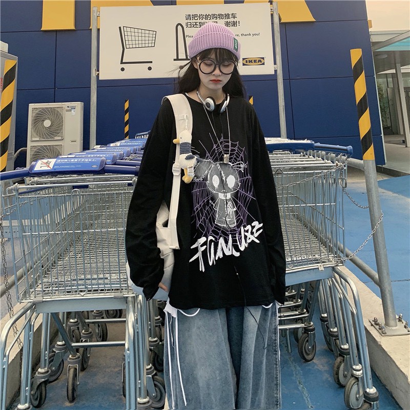 Áo thun tay dài form rộng Famuzz NEKO.SG, Áo thun Streetwear ulzzang SWT25