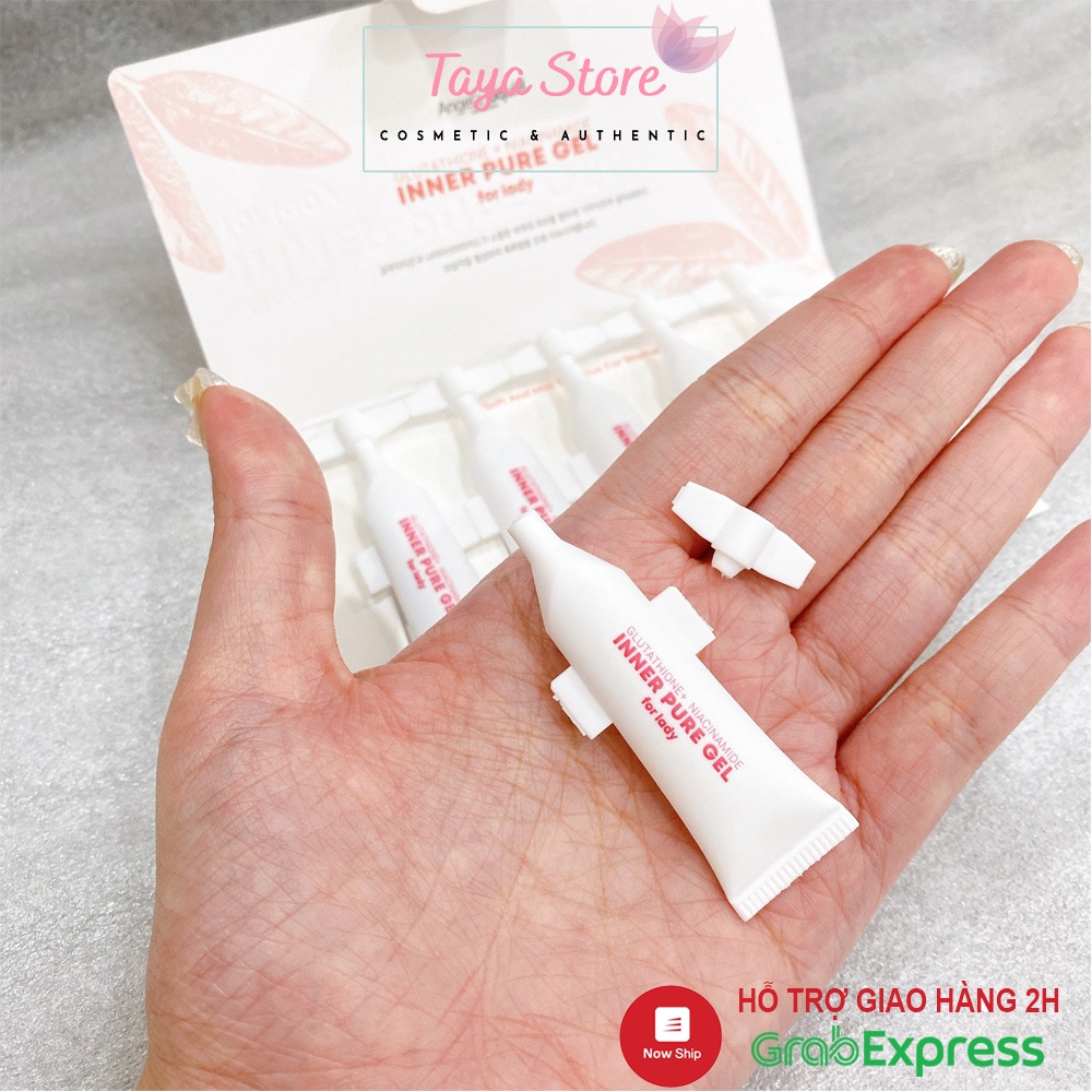Gel làm hồng vùng kín và se khít Angel's Liquid Glutathione + Niacinamide Inner Pure Gel Hàn Quốc Set 5 ống 2ml