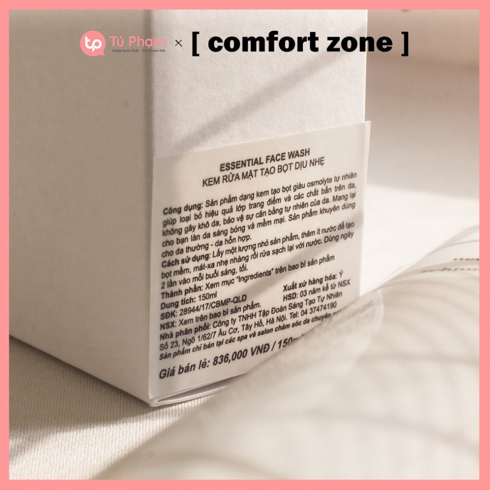 SALE MÙA HÈ Kem Rửa Mặt Comfort Zone Essential Face Wash 150ml SALE MÙA HÈ
