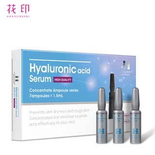 HANAJIRUSHI X7 1.5ml Huyết thanh axit hyaluronic Giảm nếp nhăn Axit hyaluronic ba lần Dưỡng ẩm và không gây kích ứng Chống lão hóa