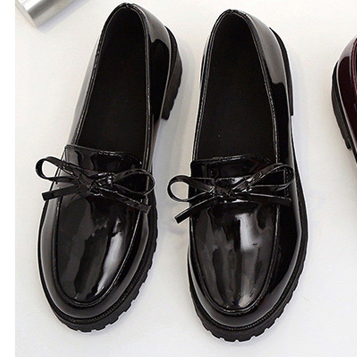 Giày nữ lưỡi gà da bóng đế Dr C116 có video