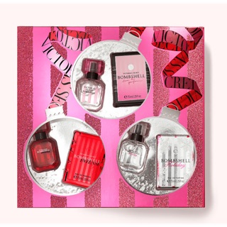 Set 3 Chai Nước Hoa Victoria Secret Bombshell Eau de Parfum Trio Gift Set