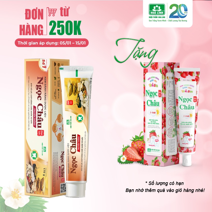 Kem đánh răng dược liệu Ngọc Châu 170g