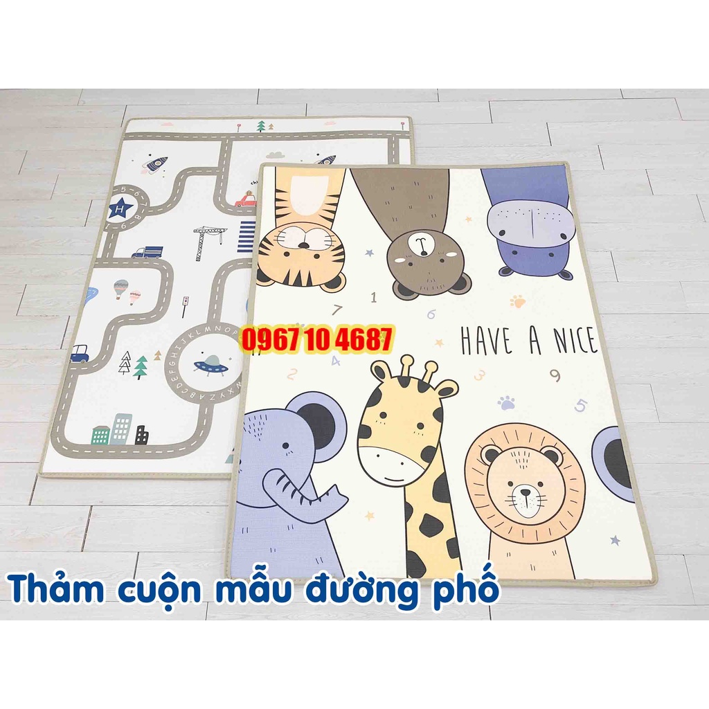 Thảm cuộn cho bé Umoo dày dặn, không mùi, không thấm nước