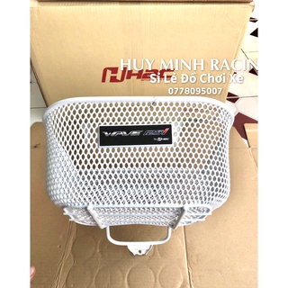 Rổ nhúng nhựa trắng dạng lưới gắn future 125i/wave 125i