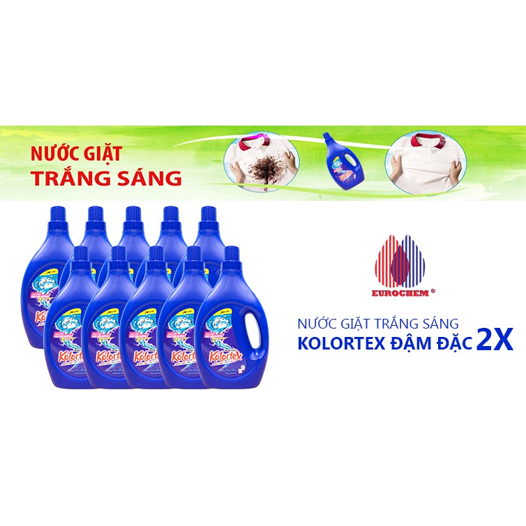 Nước giặt trắng sáng khử mùi ẩm mốc KOLORTEX - hương hoa thiên nhiên 1000ml