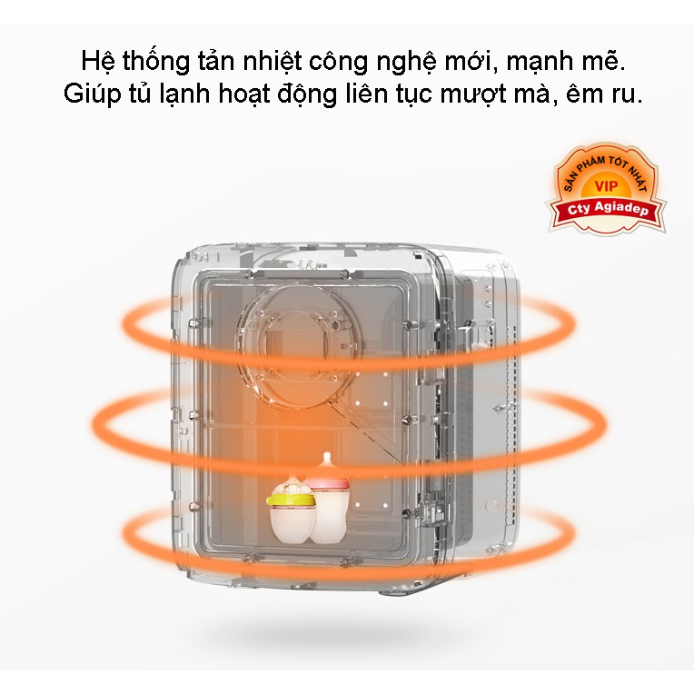 Tủ lạnh mini Kemin 16L xe hơi oto trong nhà đều được trữ sữa mỹ phẩm v.v