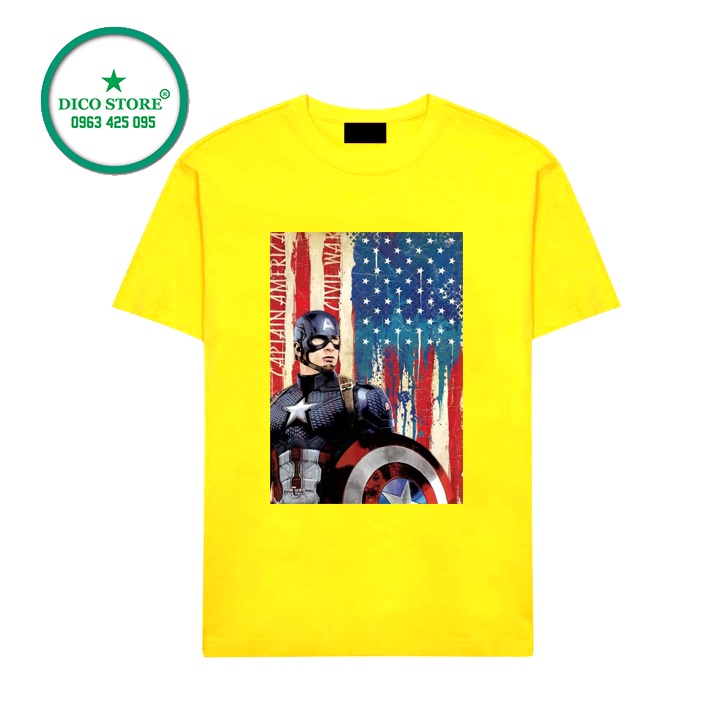 ÁO THUN MARVEL NAM VẢI THUN COTTON MỀM MỊN