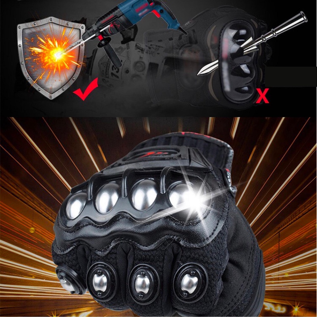 Găng Tay Xe Máy, Đi Phượt MADBIKE Bọc Thép Không Gỉ