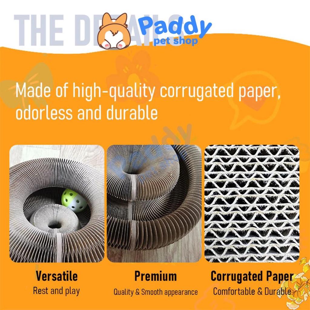 Cào Móng Giấy Magic Xoay Tròn Đồ Chơi Cho Mèo