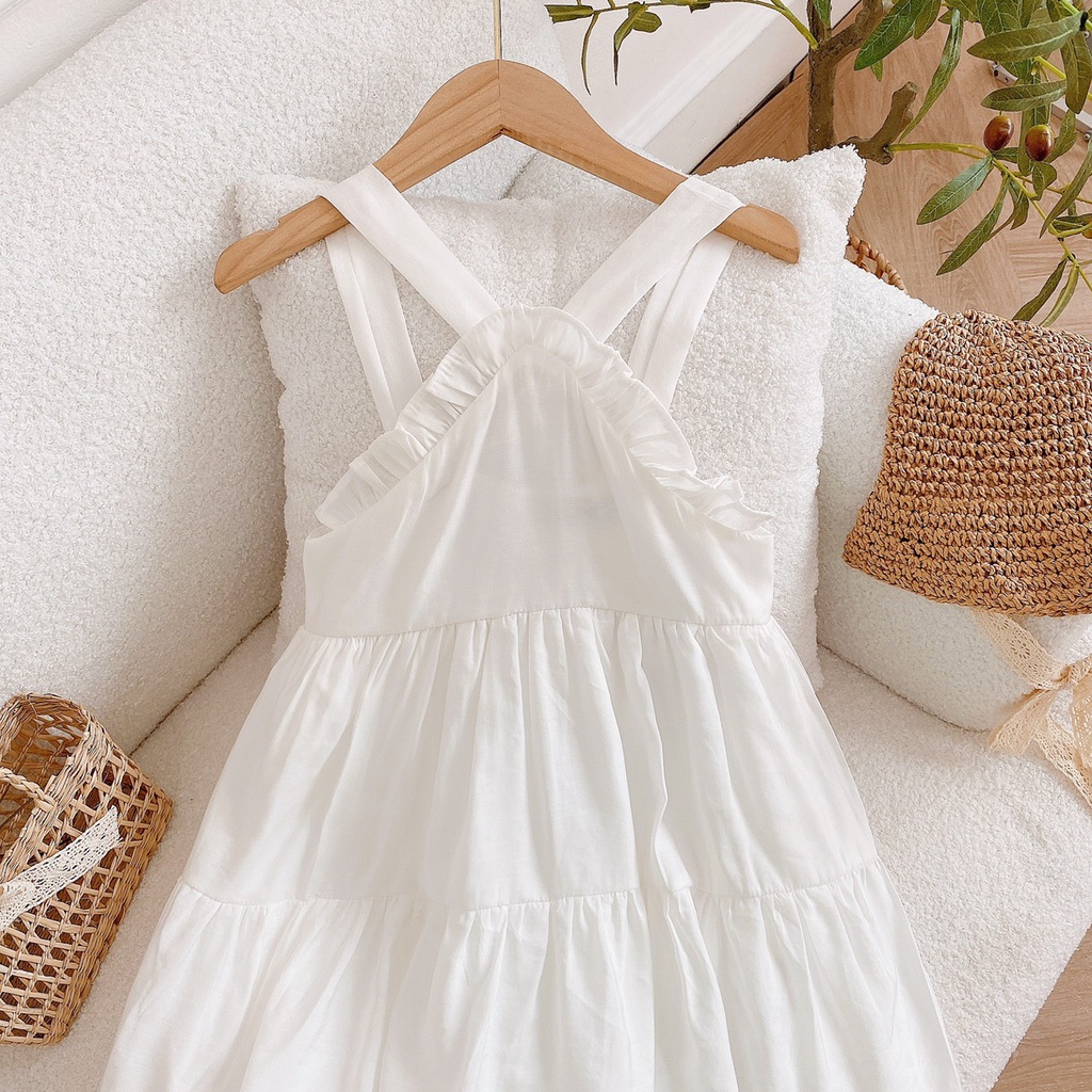 Váy đầm 2 dây công chúa cho bé gái 8-20kg