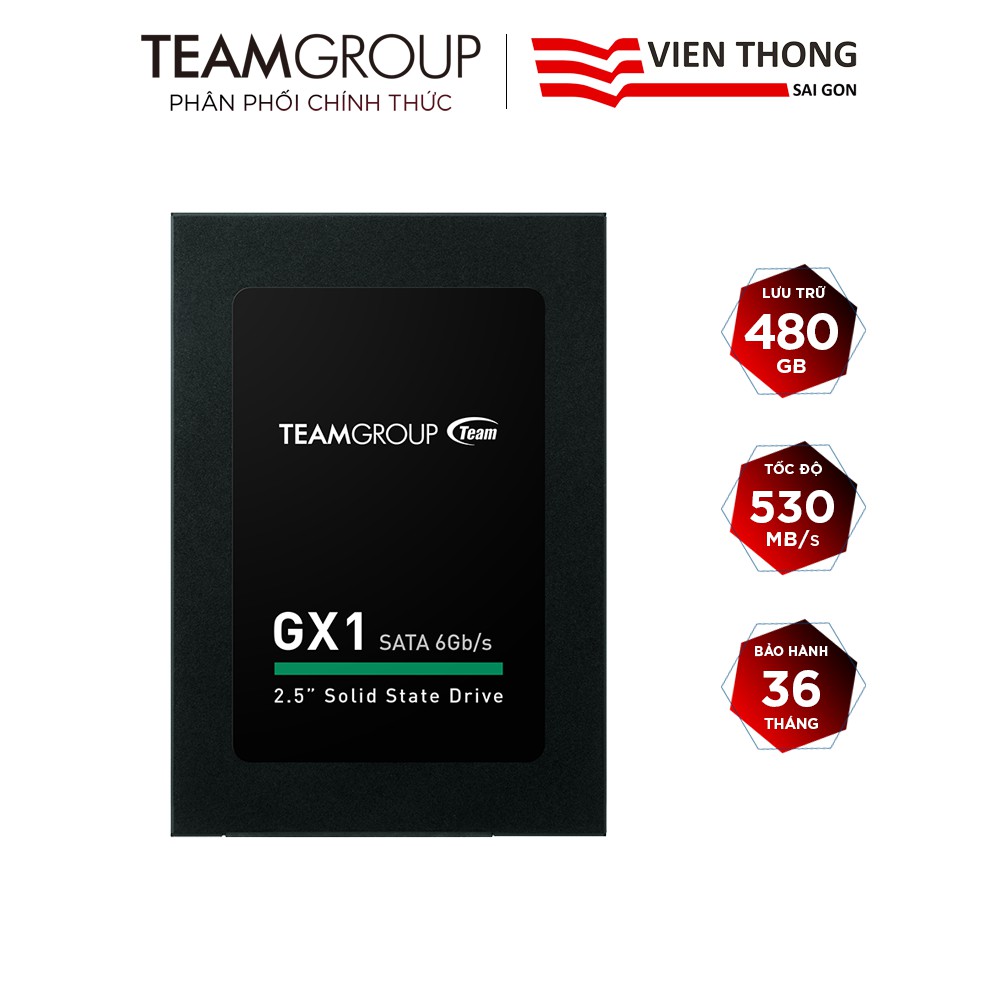 Ổ cứng SSD Team Group GX1 480GB Sata III 7mm 2.5&quot;