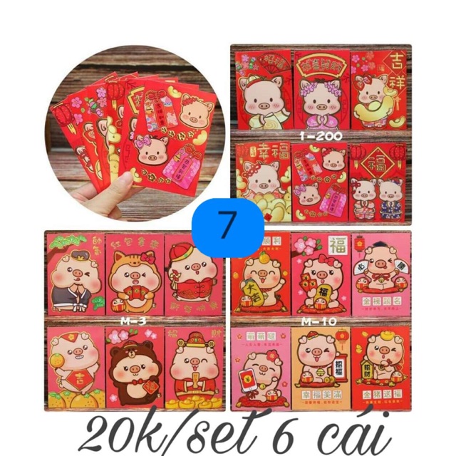 Bao lì xì năm mới 2019