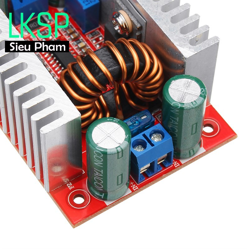 Mạch Tăng Áp 15A 400W DC-DC 8.5V-50V Có Chỉnh Dòng