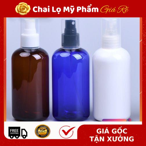 Chai Xịt Phun Sương ❤ RẺ VÔ ĐỊCH ❤ Chai nhựa pet xịt phun sương 250ml Nâu lùn , chai lọ chiết mỹ phẩm , phụ kiện du lịch