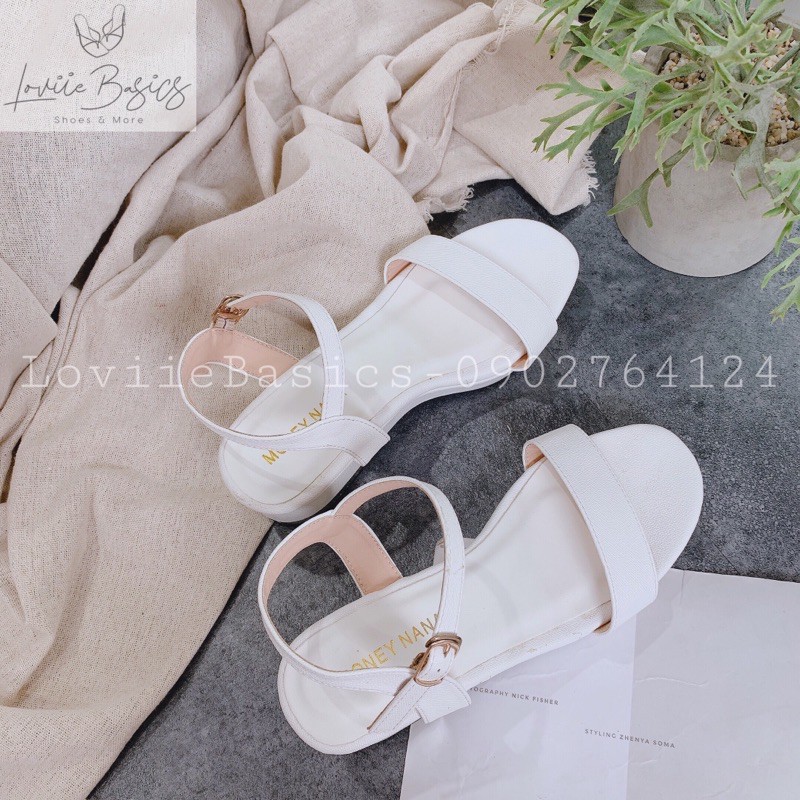 SANDAL NỮ LOVIIE BASICS - GIÀY ĐẾ XUỒNG KẸP QUAI MẢNH CỘT DÂY THỜI TRANG - GIÀY SANDAL CHIẾN BINH S211208