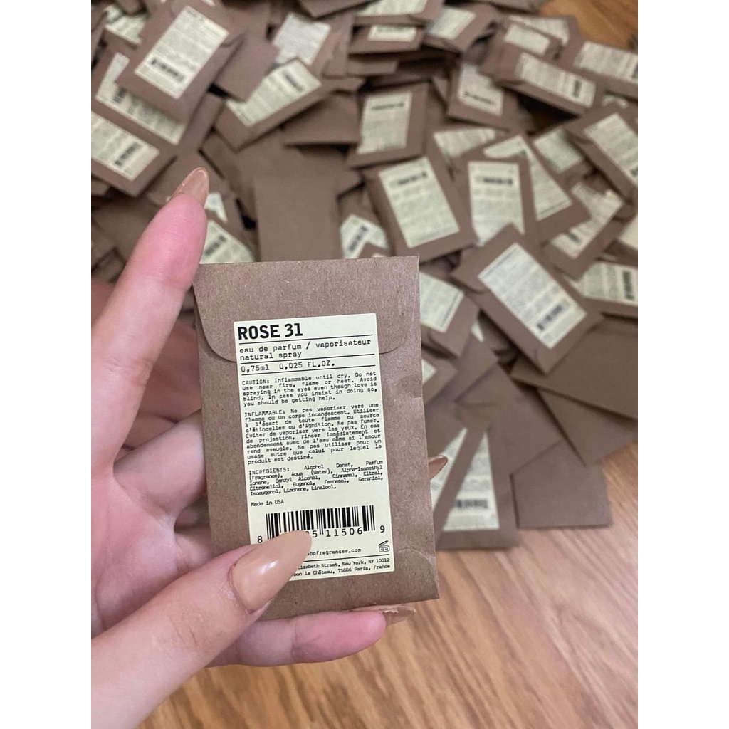 Vial nước hoa Le Labo / LeLabo A13, S33, N29, L41, B22, R31 0.75ML Tonka 25 Baie 19