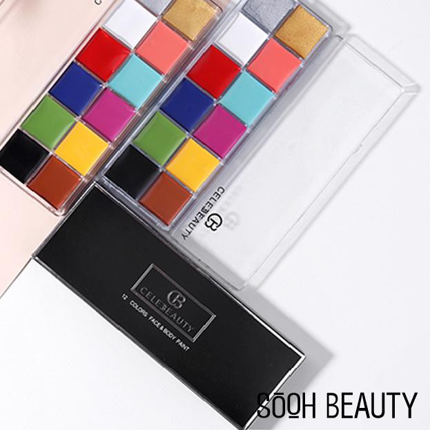 (hàng Mới Về) Bảng Màu Vẽ Cơ Thể 12 Màu Sắc Trang Điểm Dự Tiệc | BigBuy360 - bigbuy360.vn