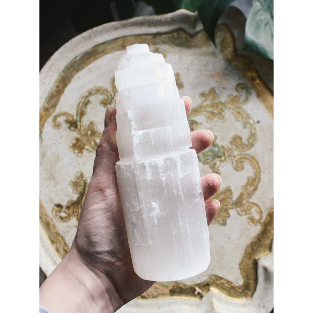 SELENITE TOWER_Tháp Đá Thanh Tẩy, Kết nối tâm linh_THẢO MỘC XÔNG NHÀ