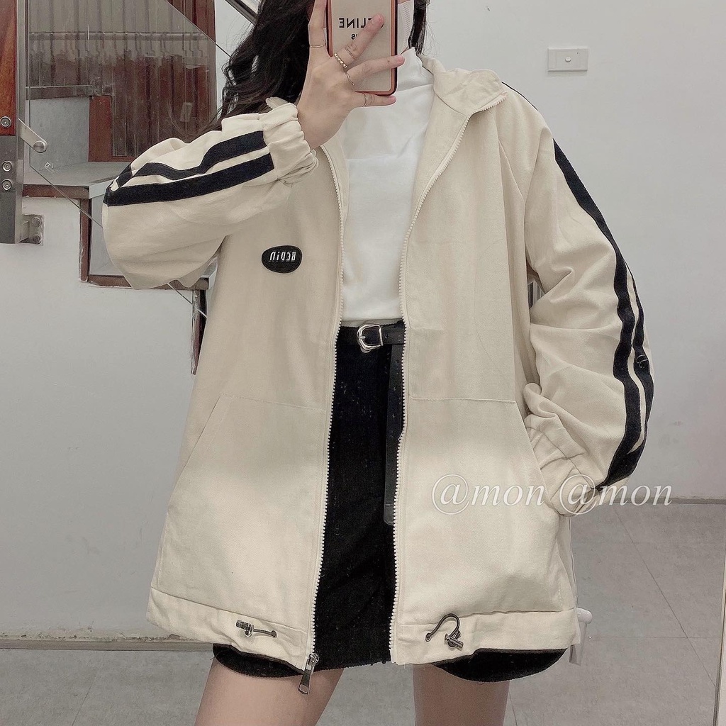 210706 Áo khoác kaki 2 lớp, áo khoác nữ, áo kaki nữ thời trang ulzzang freesize chùm mông | BigBuy360 - bigbuy360.vn