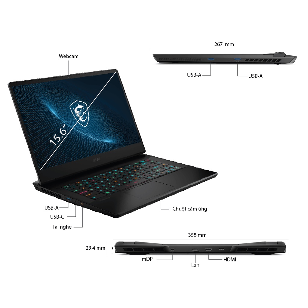 Laptop MSI GP66 Leopard (11UE-643VN)
