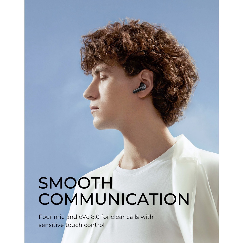 【Giao Hỏa Tốc】Tai nghe True Wireless Earbuds SoundPEATS Air3, Chip Qualcomm QCC3040, Driver 14,2mm - Hàng Chính hãng