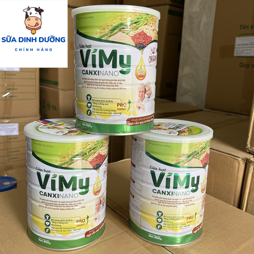 Sữa hạt xương khớp Vimy Canxi Nano 900g, Sữa canxi cho người lớn, Sữa canxi cho người già, Sữa hạt bổ sung dinh dưỡng