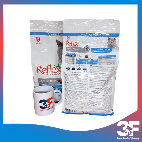 Thức Ăn Hạt Cho Mèo Trưởng Thành Reflex Vị Cá Hồi Và Cá Cơm - Bao 2Kg