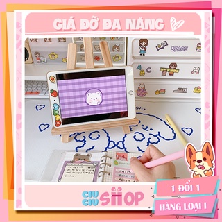Giá đỡ điện thoại ipad máy tính bảng bằng gỗ siêu đáng yêu