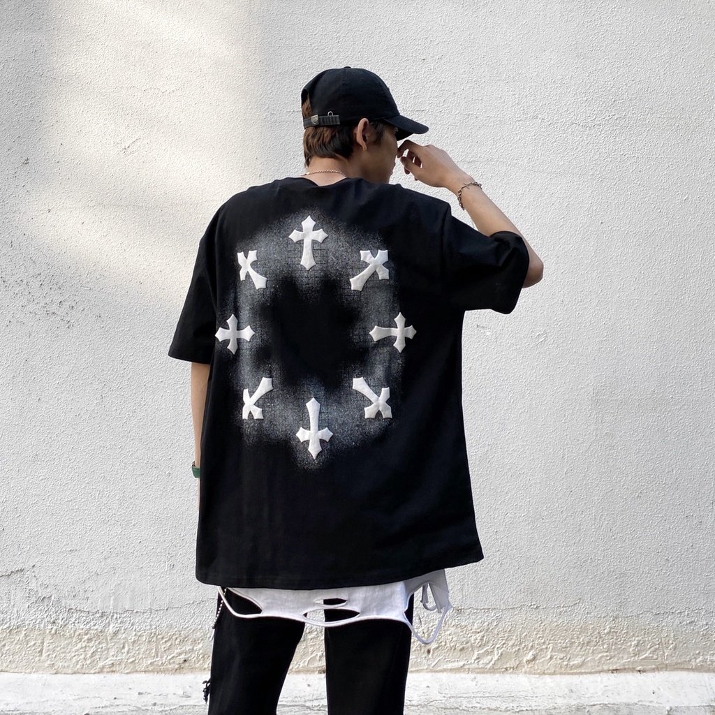 Áo Thun Tay Ngắn In Chữ Plus Size Phong Cách Hàn Quốc Cho Nam