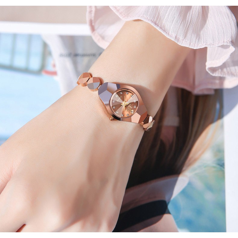 Đồng Hồ Nữ Cao Cấp GEDI Dây Kim Loại, Đồng Hồ Đeo Tay Nữ Thạch Anh Đẹp Cho Dân Công Sở