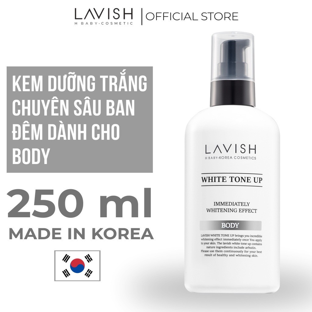 Kem dưỡng trắng body Bàn Đêm LAVISH H BABY 250ml