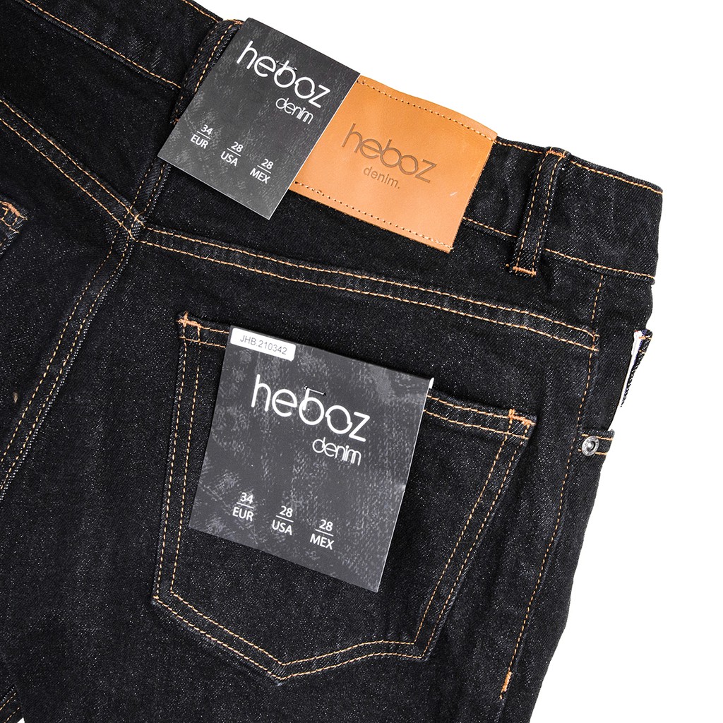 Quần jean nam in lai HEBOZ Indigo co giãn thoải mái 210342 | BigBuy360 - bigbuy360.vn