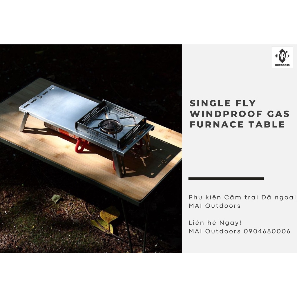 Bàn bếp gas có chắn gió Campingmoon SK-310CP dành cho bếp gas du lịch SOTO ST-310