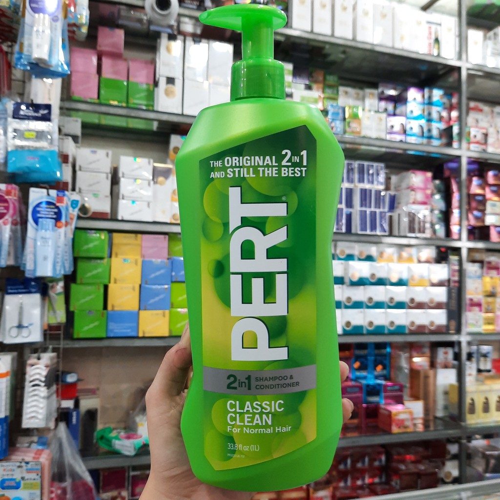 DẦU GỘI + XẢ PERT 2 IN 1 PLUS CLASSIC CLEAN FOR NORMAL HAIR 1L CỦA MỸ