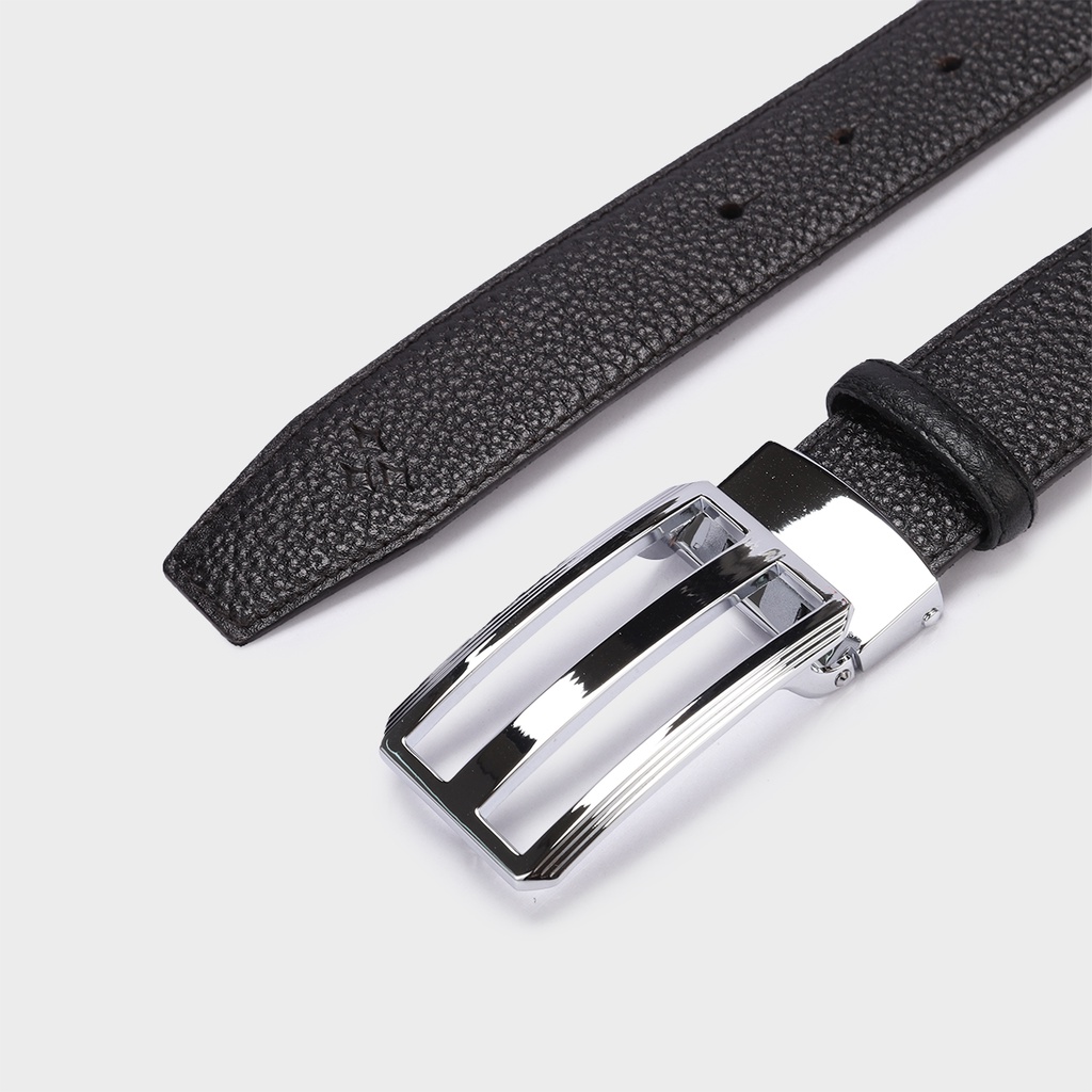 Thắt Lưng Nam Da Bò DAVANTI Khóa Bấm Vân Miu DT243T33