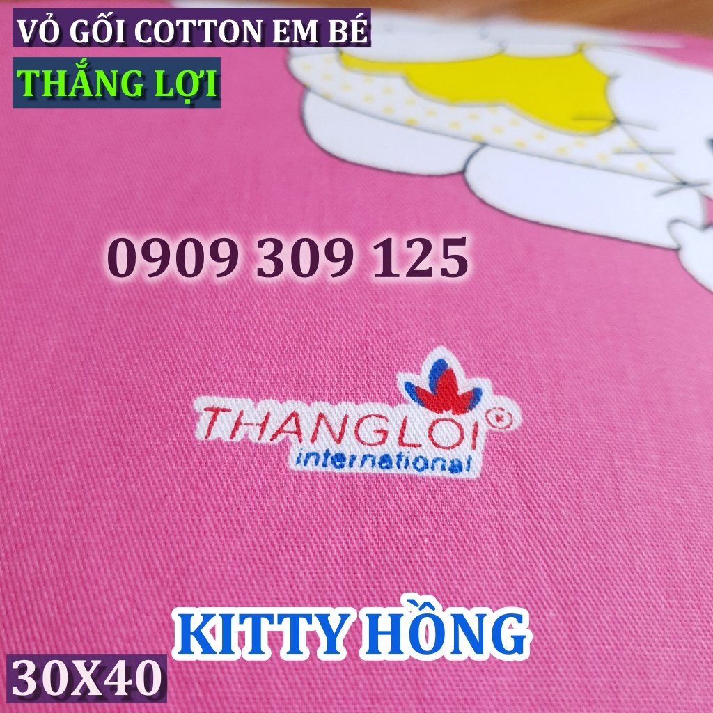 vỏ gối , áo gối cotton Thắng lợi 35x50 (hình shop tự chụp)